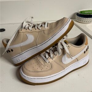 Nike Beige and White Sneakers